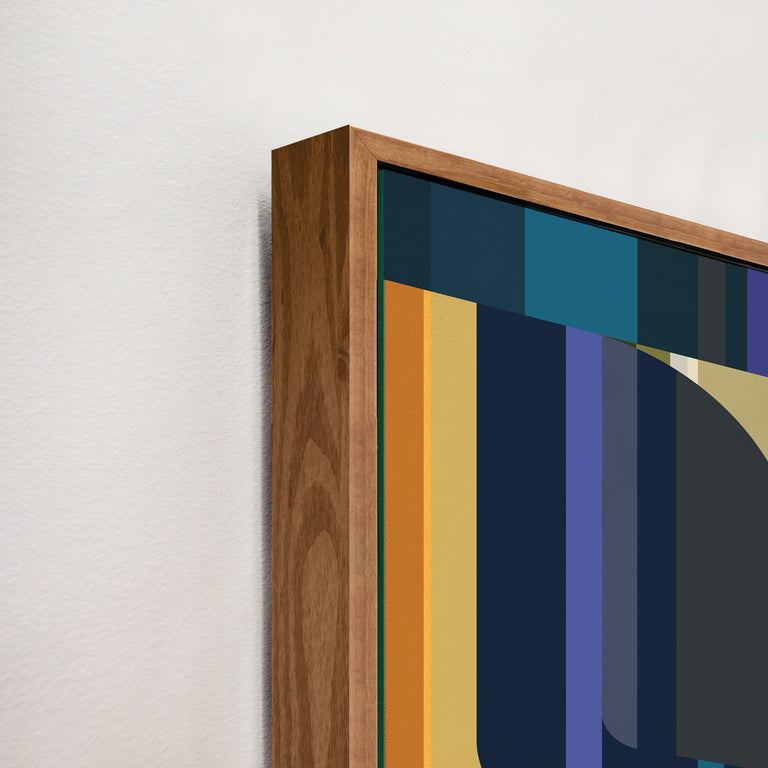 framed art canvas corner detail