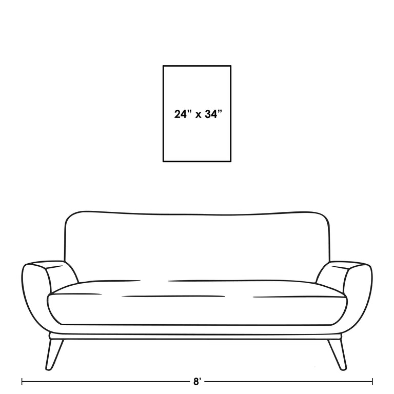 framed art canvas corner detail