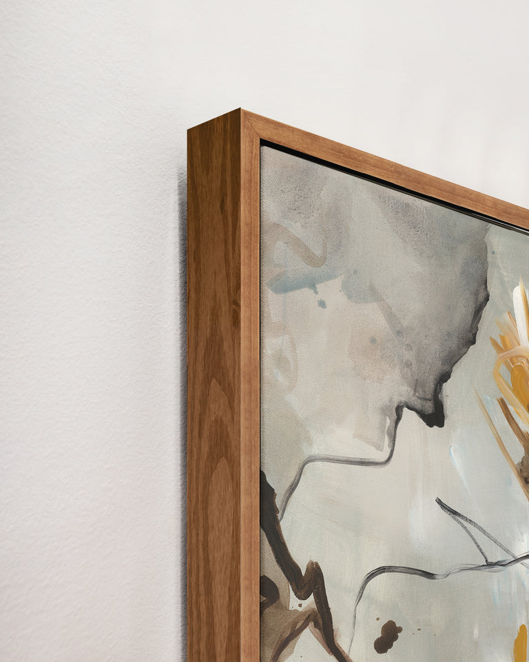 framed art canvas corner detail