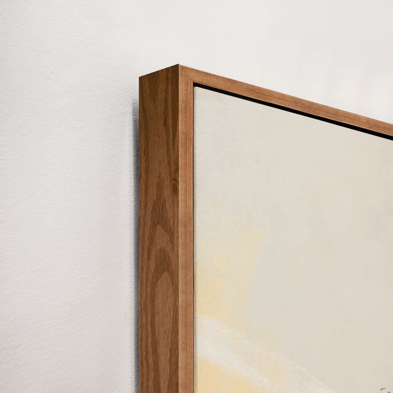 framed art canvas corner detail