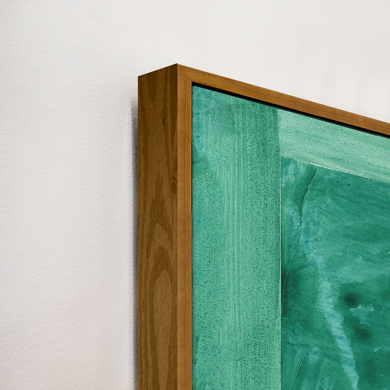 framed art canvas corner detail