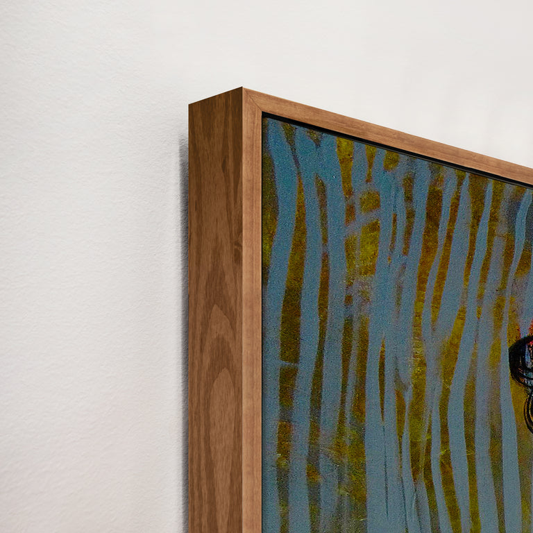 framed art canvas corner detail