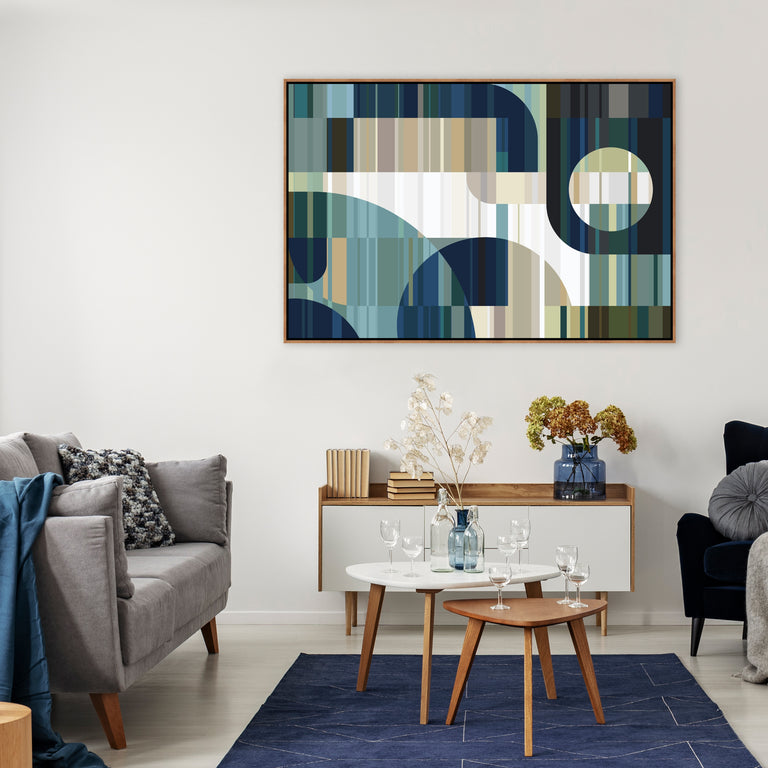 Blue Telemetry by Richard Ryder | wall art stretched canvas