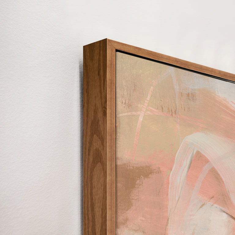 framed art canvas corner detail