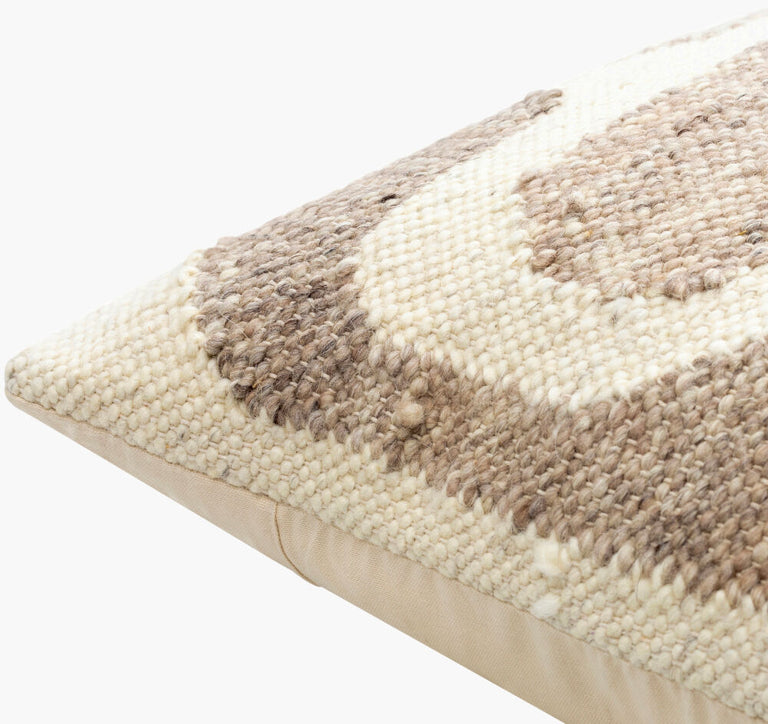 DECCAN TRAPS GEO WOVEN COTTON THROW PILLOW