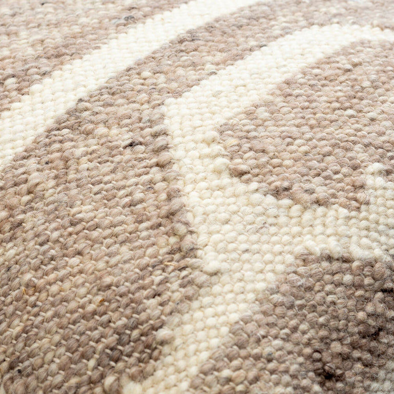 DECCAN TRAPS GEO WOVEN COTTON THROW PILLOW