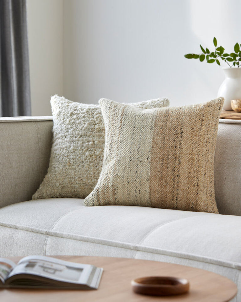 DECCAN TRAPS HAZE WOVEN COTTON THROW PILLOW