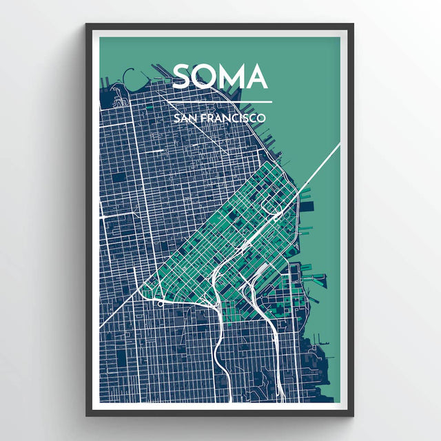 SOMA, SF CITY MAP | ART PRINT