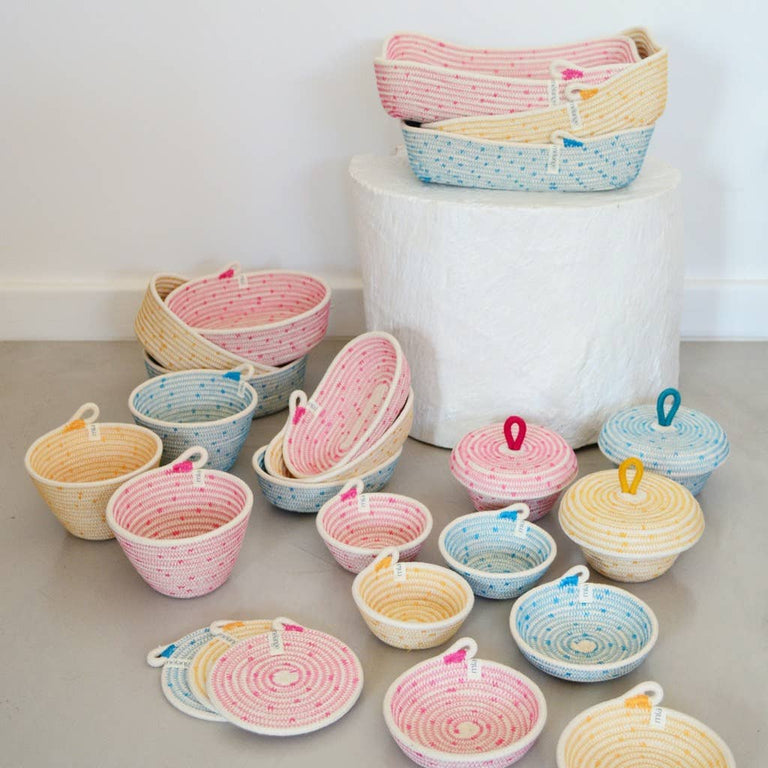 PETITE OVAL BASKET - TUTTI FRUTTI | ORGANIC SOUTH AFRICAN COTTON CRAFT
