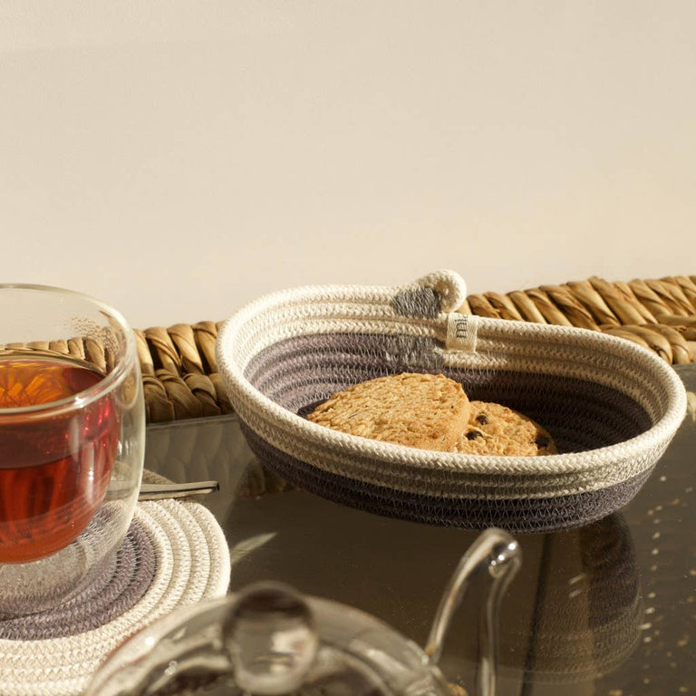 PETITE OVAL BASKET - FRUIT PASTILLES COZY HUES | ORGANIC SOUTH AFRICAN COTTON CRAFT