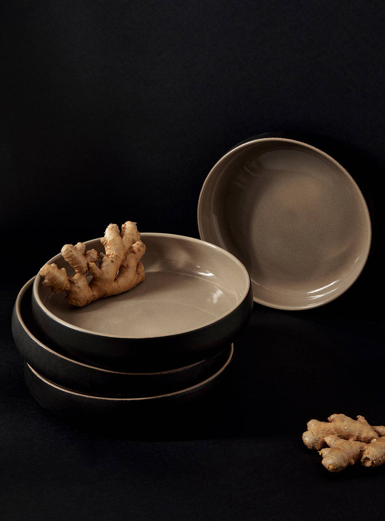 HANDMADE STONEWARE PASTA/SALAD PLATE | EDAN 7.9" | KITCHEN