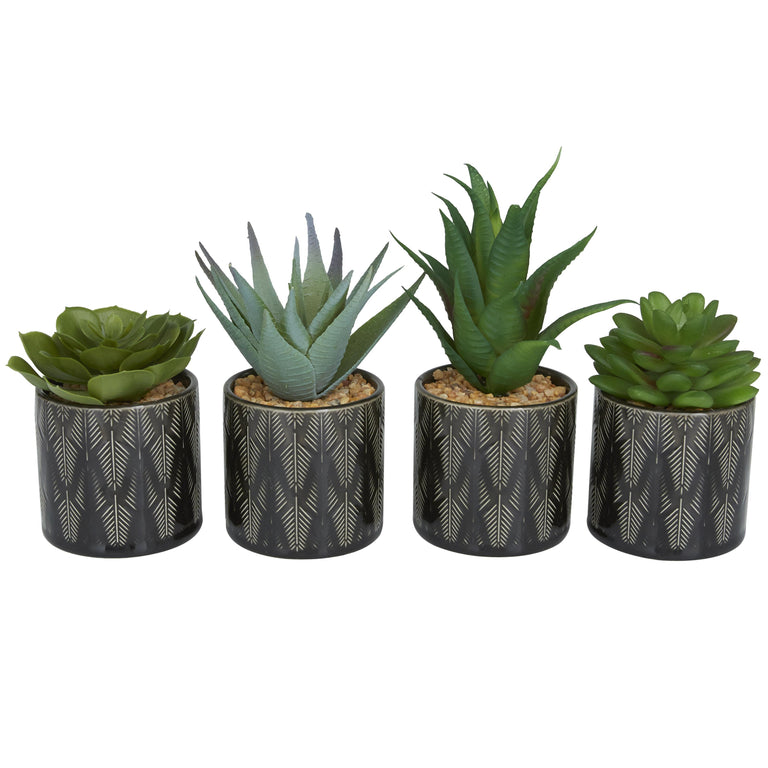 SMALL POTTED FAUX SUCCULENTS | FLORA