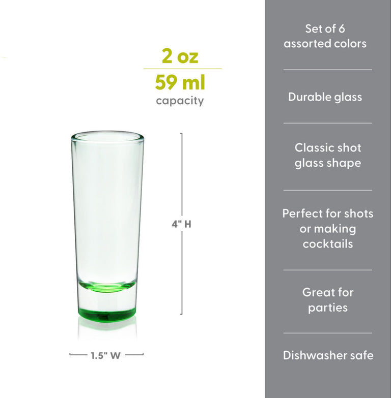 RAINBOW SHOT GLASS SET | COCKTAIL | ENTERTAINING