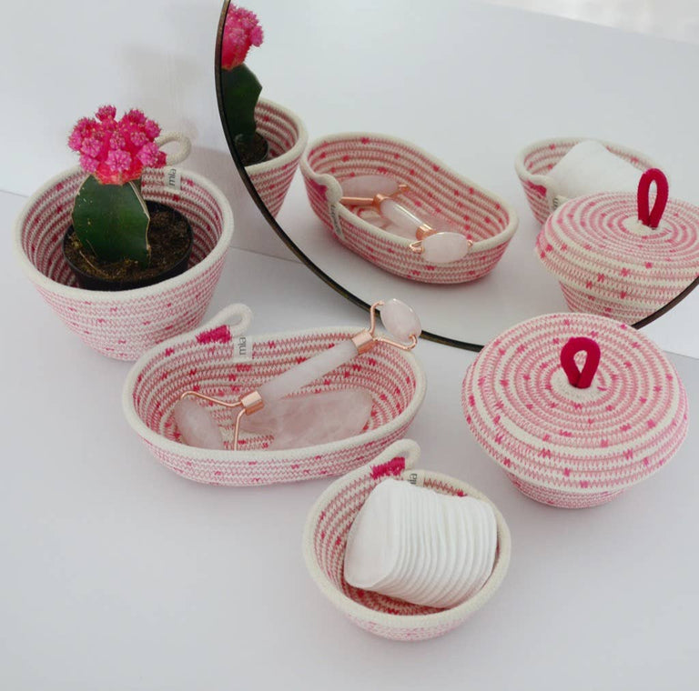 PETITE OVAL BASKET - TUTTI FRUTTI | ORGANIC SOUTH AFRICAN COTTON CRAFT