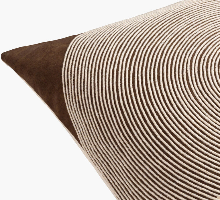 ETERNITY RIPPLE COTTON THROW PILLOW