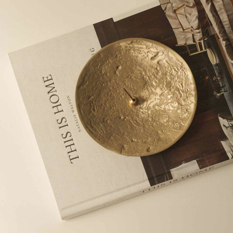 Ellipse Brass Incense Holder