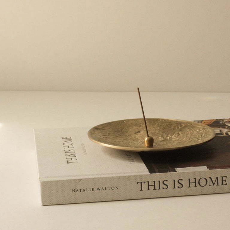 Ellipse Brass Incense Holder