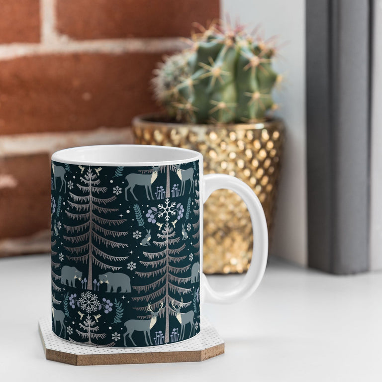 MOON WINTER FOREST MUG