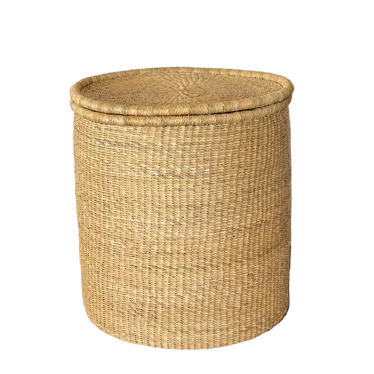 Lidded Hamper - Natural | BASKETS