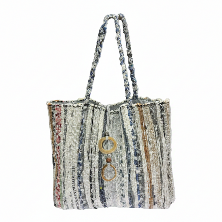 FASIKA UPCYCLED ETHIOPIAN COTTON BAG | APPAREL