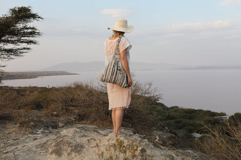 FASIKA UPCYCLED ETHIOPIAN COTTON BAG | APPAREL