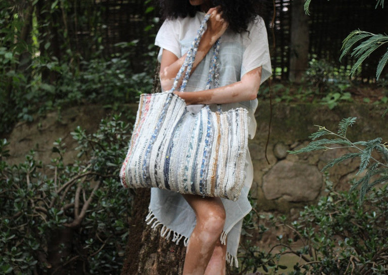 FASIKA UPCYCLED ETHIOPIAN COTTON BAG | APPAREL
