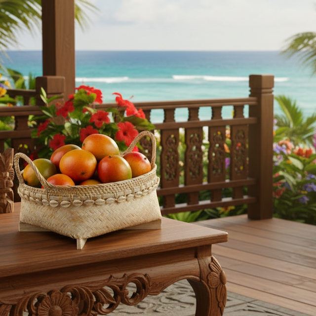 SHELL BASKETS WITH HANDLES | BASKETS