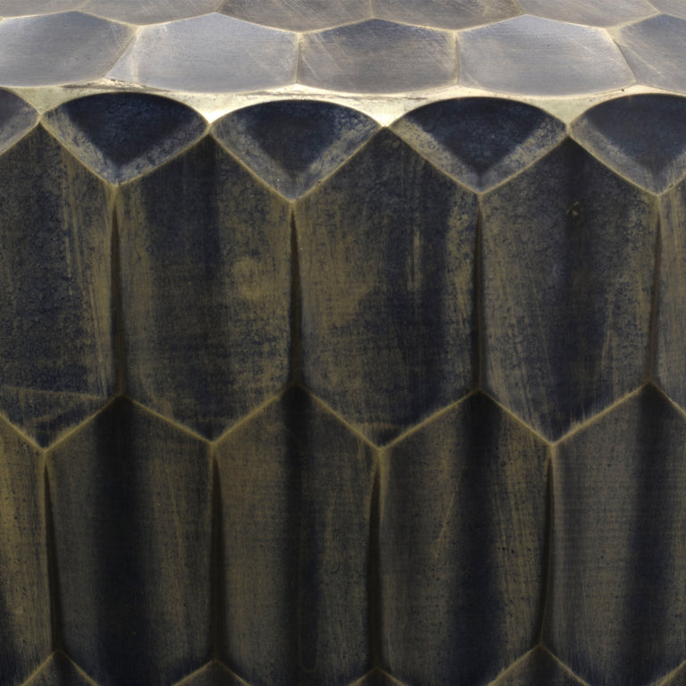 BOA TABLE LAMP, INDIGO ETCHED GLASS