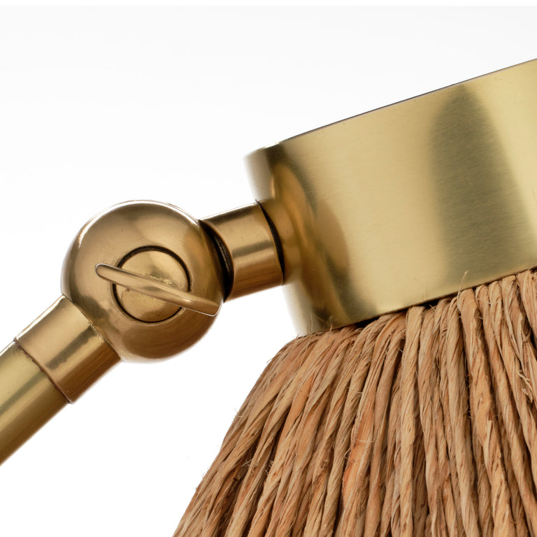 FITZGERALD FLOOR LAMP, ABACA ROPE