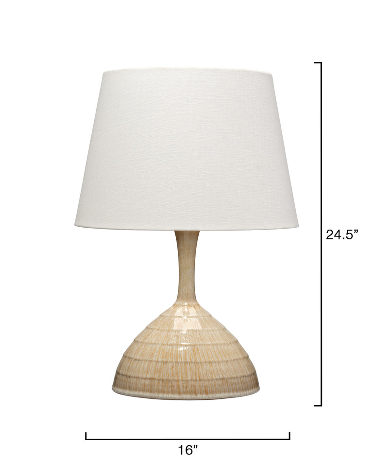 TRUMPET TABLE LAMP, CERAMIC