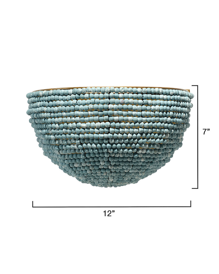 BARNACLE DEMI LUNE SCONCE,