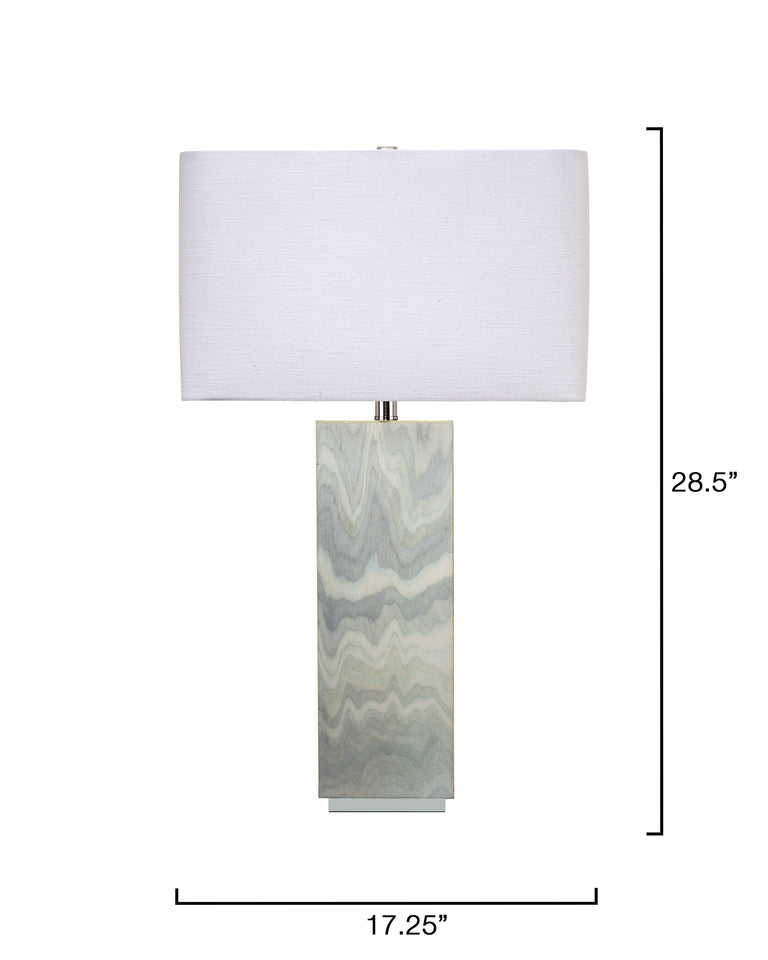 SUMMIT TABLE LAMP, PALE LACQUER