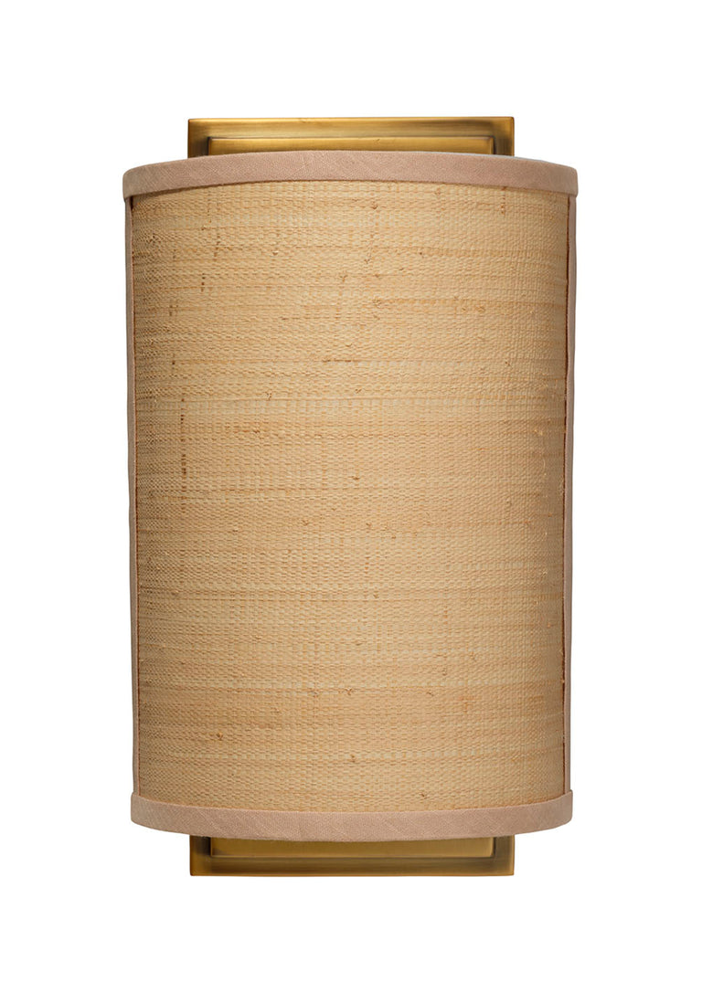 RILEY WALL SCONCE, RAFFIA
