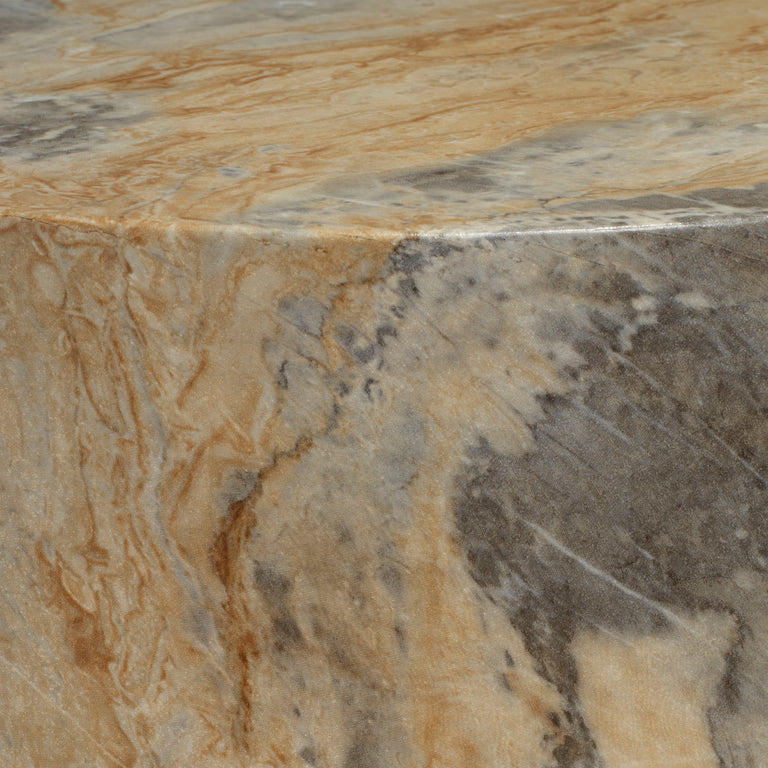 ST. GERMAIN DRINK TABLE, MARBLED GREY