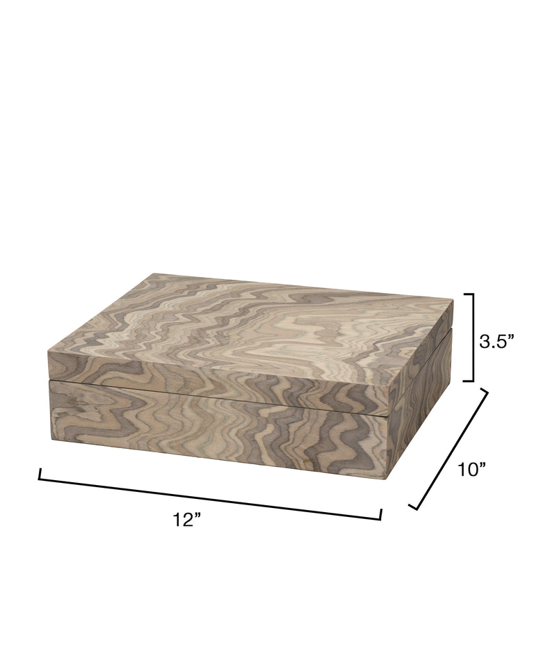 VALLEY DECORATIVE BOX, SAND VENEER