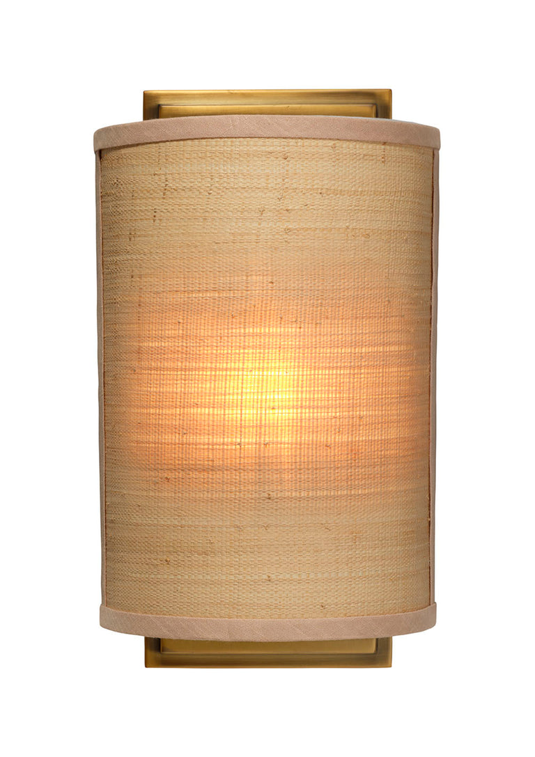RILEY WALL SCONCE, RAFFIA