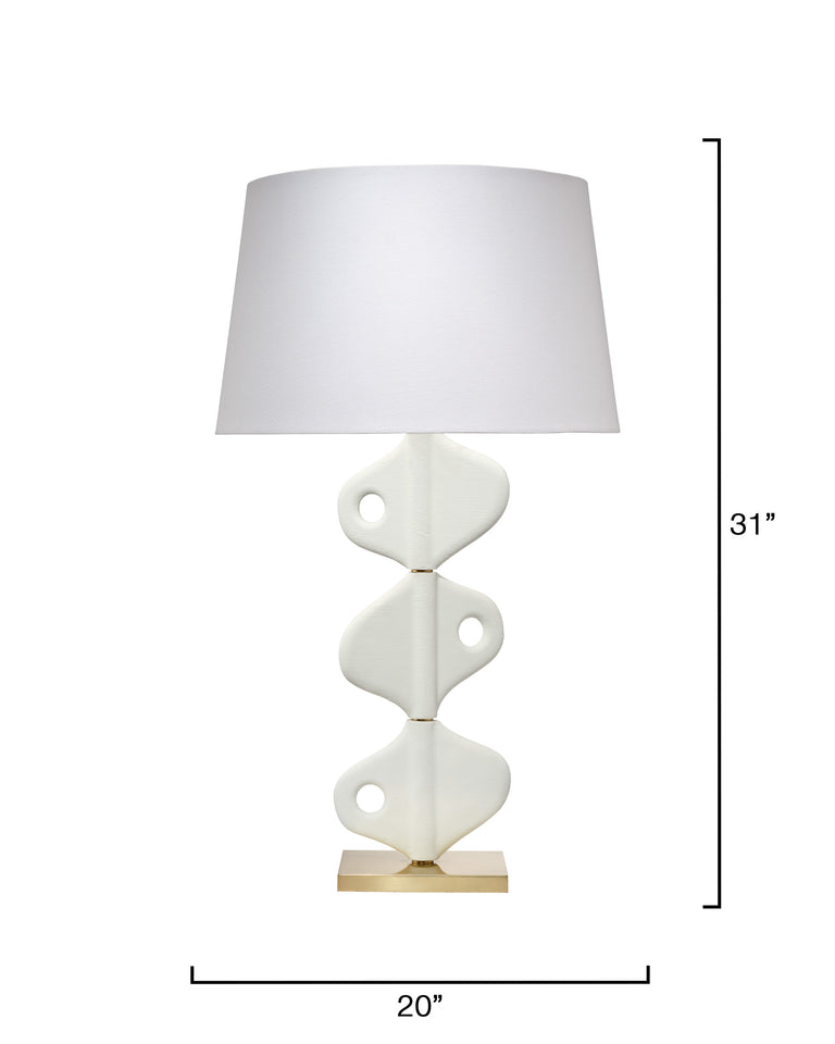 VERTEBRAE TABLE LAMP, PLASTER