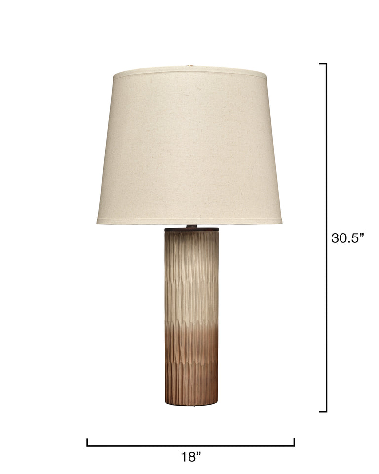PHOENIX TABLE LAMP, SAND OMBRE