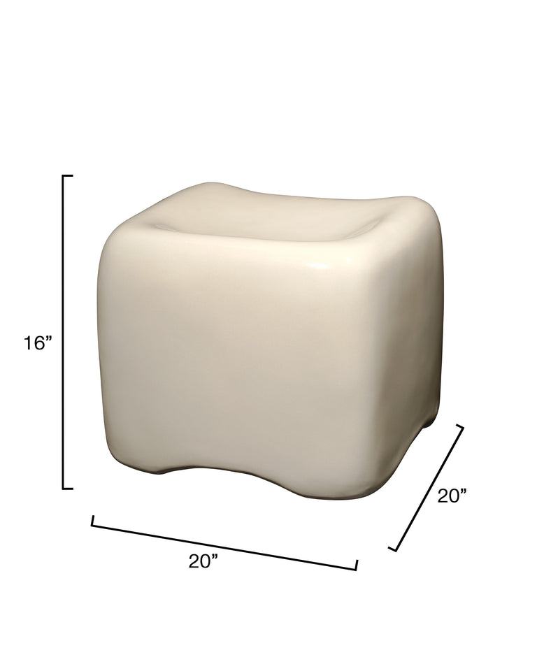 CUSHION CONCRETE STOOL,