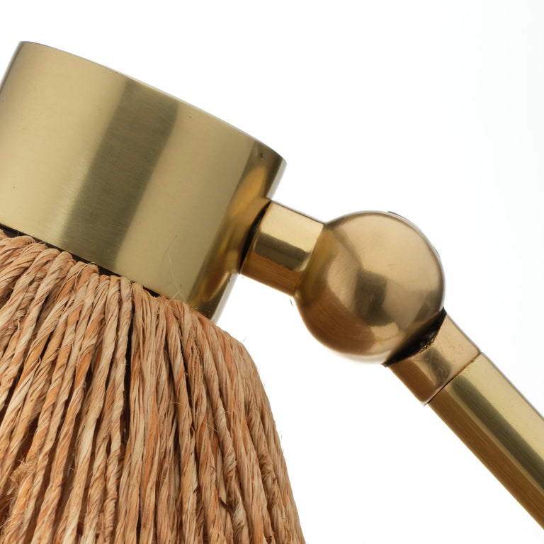 FITZGERALD TABLE LAMP, ABACA ROPE