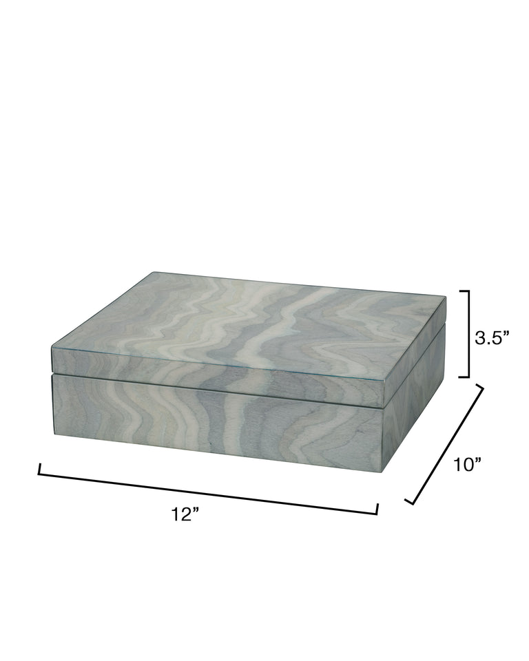 ELEVATION DECORATIVE BOX, PALE LACQUER
