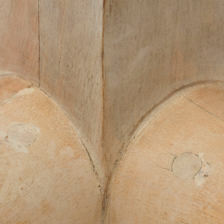 CHARLESTON FLOOR LAMP, WHITE WASHED WOOD
