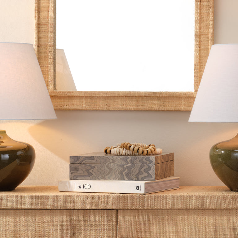 VALLEY DECORATIVE BOX, SAND VENEER