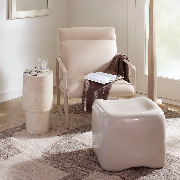 CUSHION CONCRETE STOOL,
