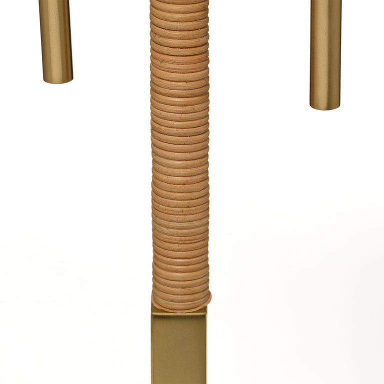 HARRISON TABLE LAMP, RATTAN