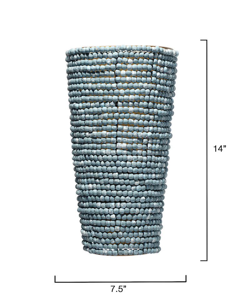 SEAWALL BEADED CONE SCONCE,