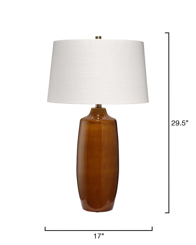 TOFFEE TABLE LAMP, CIDER CERAMIC