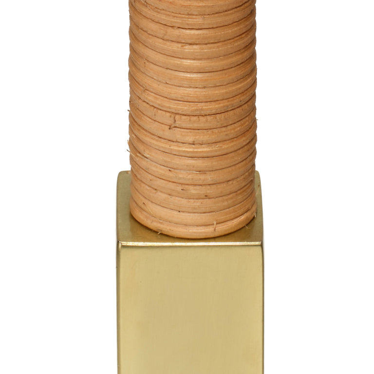 HARRISON FLOOR LAMP, NATURAL RATTAN