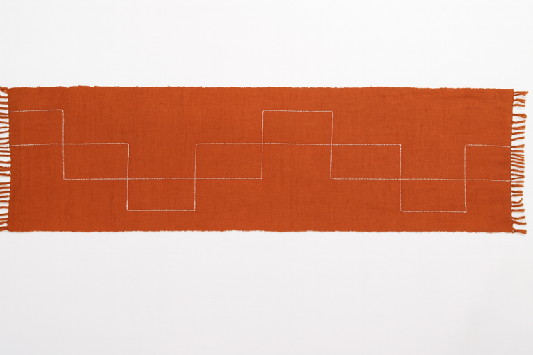 RIFT VALLEY HANDWOVEN ETHIOPIAN COTTON TABLE RUNNER | ENTERTAINING