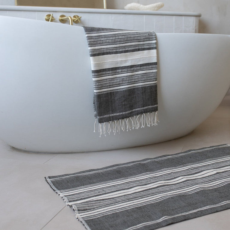 GENALE HANDWOVEN ETHIOPIAN COTTON BATH MAT | BATH
